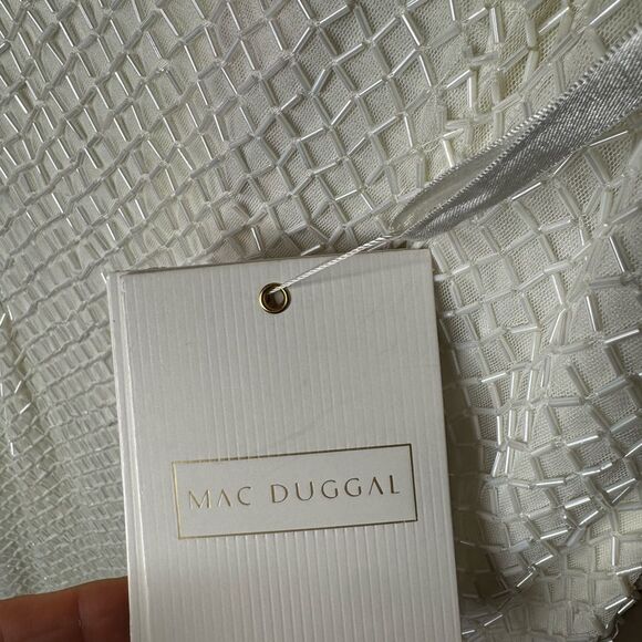 NWT MACDUGGAL fully beaded rhinestone column gown Size 2 - Picture 13 of 14